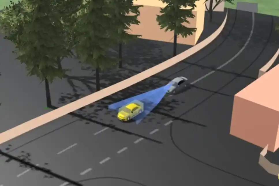 Simulation of an accident scenario in the city